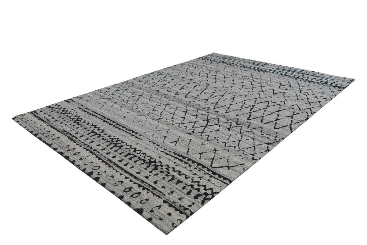 Flachwebteppich Grau Naturfarben Phoenix 120x170 cm - Naturfarben/Grau, KONVENTIONELL, Textil (120/170cm) - Kayoom