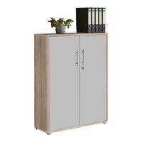 AKTENSCHRANK OFFICE EDITION - Grau/Sonoma Eiche, MODERN, Holzwerkstoff (84,4/113,6/33cm) - MID.YOU