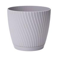 Obal na květináč MIRA COMPLETE ECO 13 - šedá, Konvenční, plast (12,8/11,8cm) - Mömax