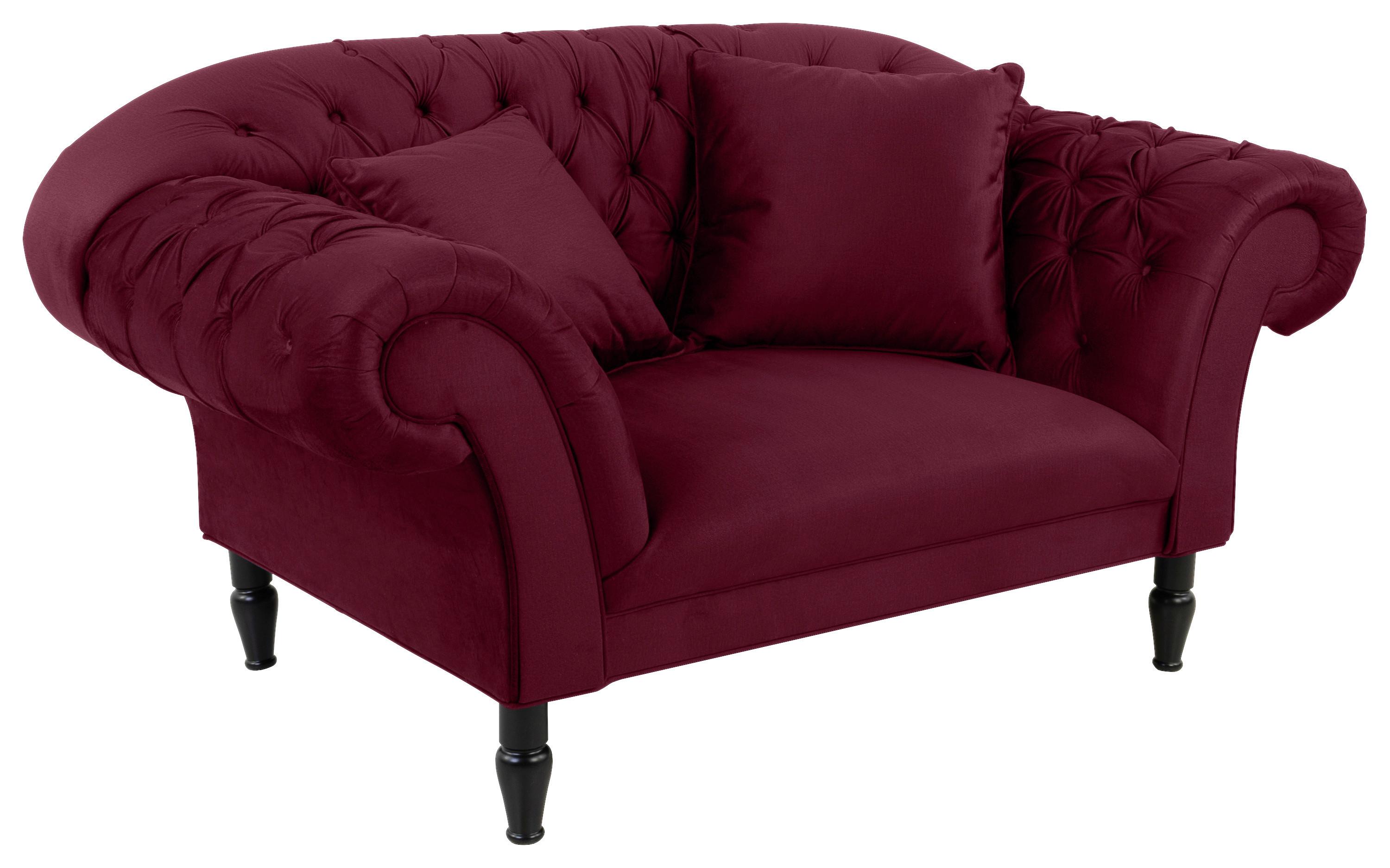 XXL-Sessel Cupido - Rot/Schwarz, Design, Textil (180/94/103cm) - MID.YOU