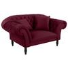 XXL-Sessel Cupido - Rot/Schwarz, Design, Textil (180/94/103cm) - MID.YOU