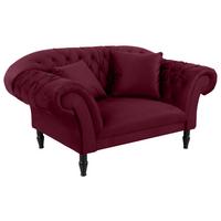 XXL-Sessel Cupido - Rot/Schwarz, Design, Textil (180/94/103cm) - MID.YOU