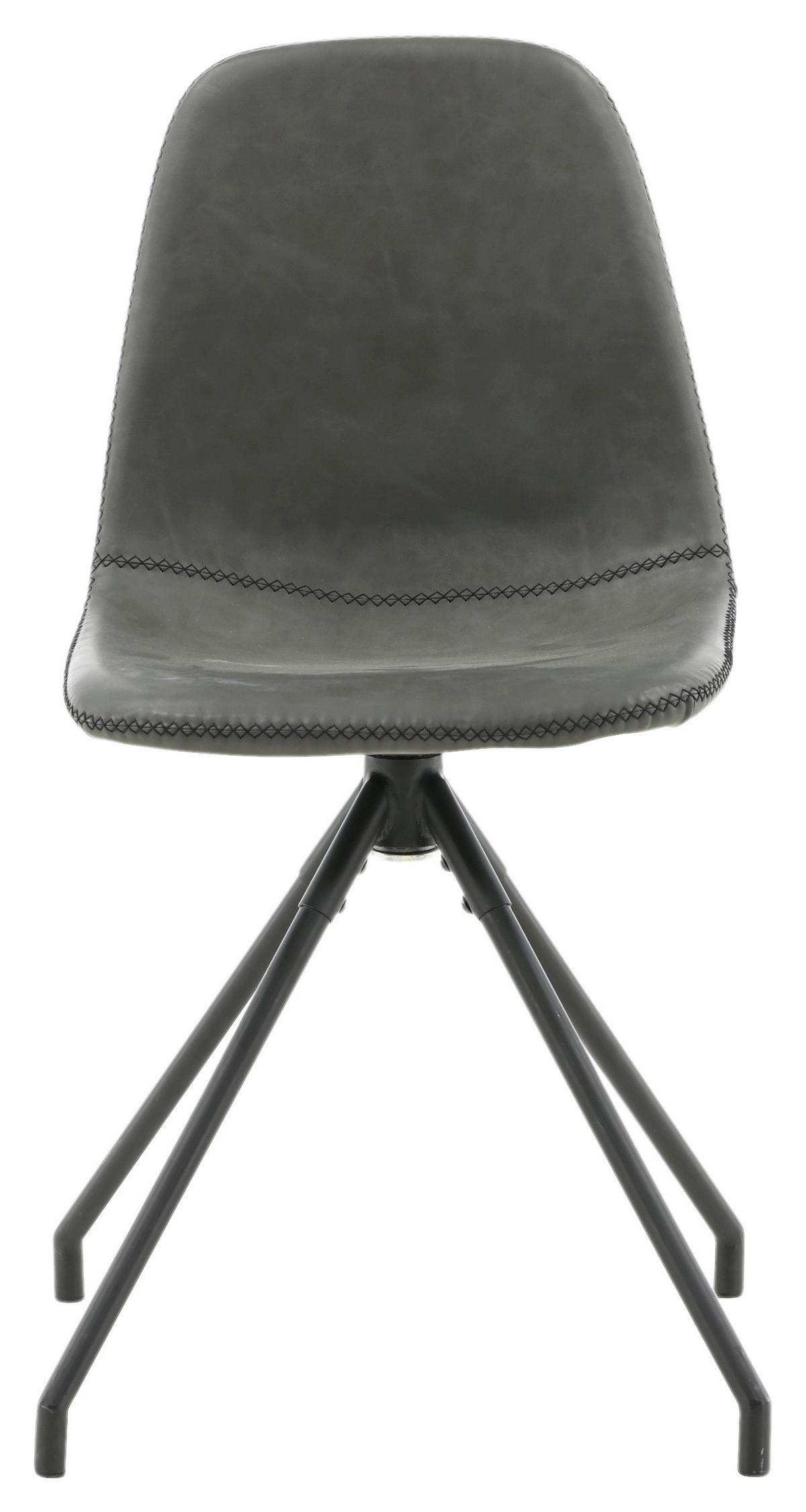 Stuhl-set Polar - Schwarz, Design, Textil/Metall (44/88/54cm) - Livetastic