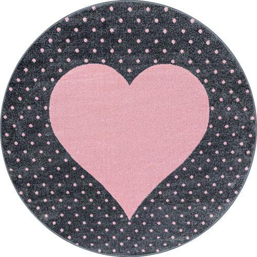 Dětský Koberec Srdce 120cm - pink, Trend, textil (120cm) - Ben'n'jen