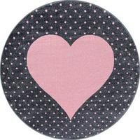 Kinderteppich Rund Herz Pink Bambi ⌀ 160 cm - Pink, Trend, Textil (160cm) - Ben'n'jen