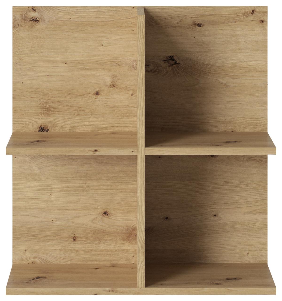 Wandregal Turino Eiche Artisan B: 60 cm - Eiche Artisan, Trend, Holzwerkstoff (60/62/23,9cm)