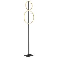 LED-Stehleuchte 48461-30rs Luffy - Goldfarben/Schwarz, Design, Kunststoff/Metall (39/17/160cm) - Globo