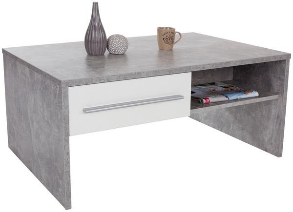 Toller Couchtisch mit Schubladen und Ablagefächern