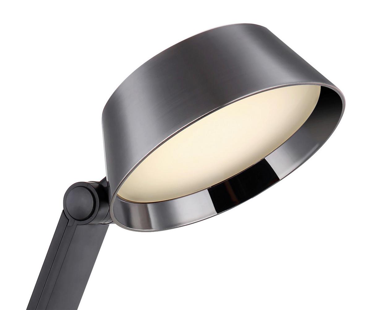 Led-tischlampe Dimmbar Schwarz Touch - Schwarz, Basics, Kunststoff/Metall (48/17/51,5cm) - Globo