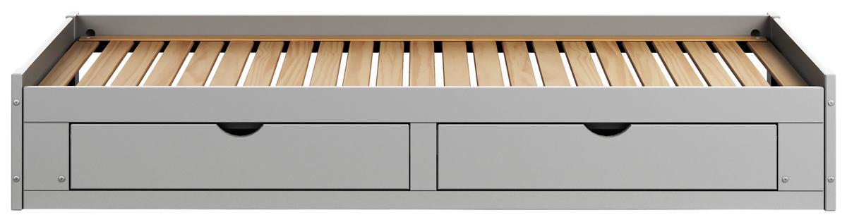 Ausziehbett Livio Ii - Grau, MODERN, Holz/Holzwerkstoff (90/200cm) - MID.YOU