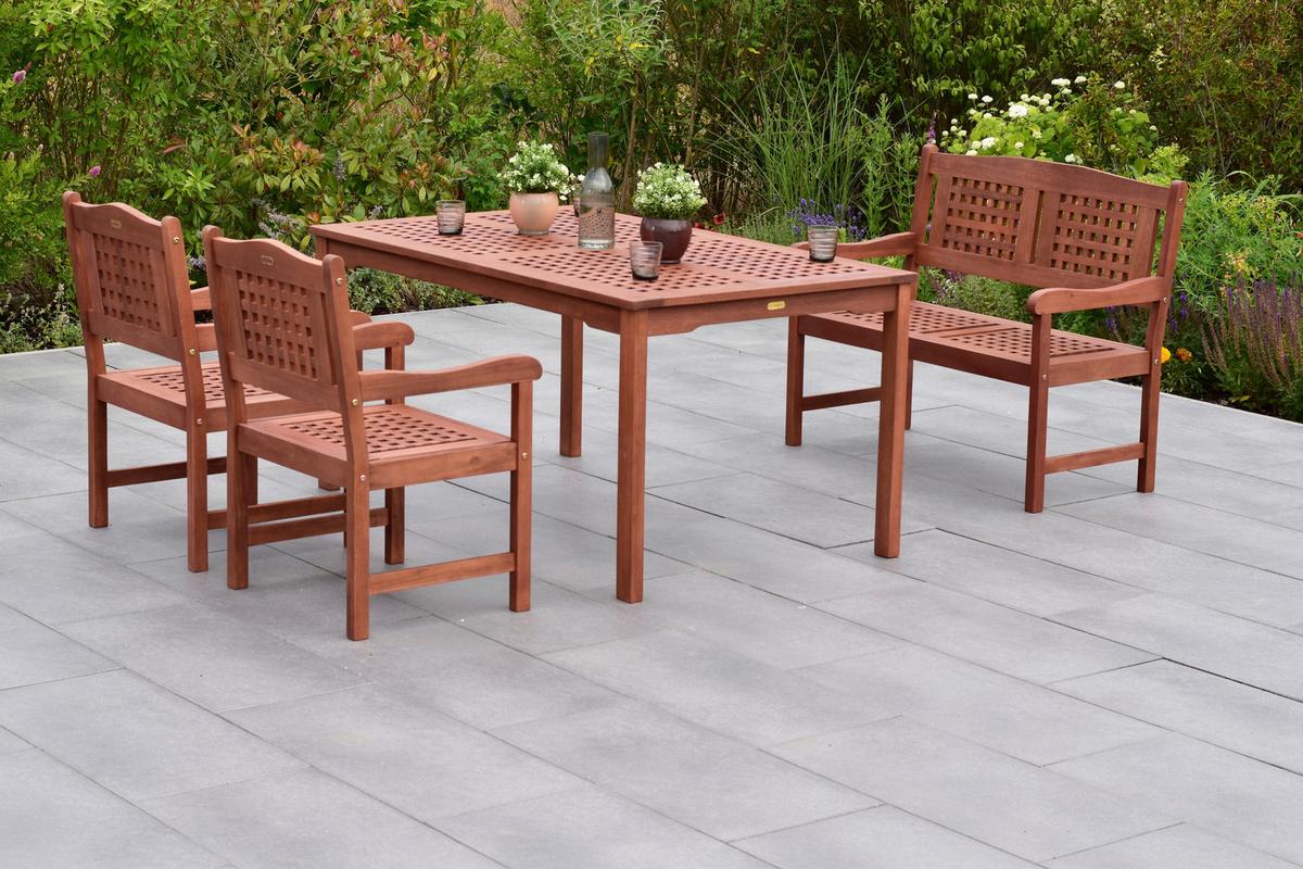 Gartenset Lima - Naturfarben, MODERN, Holz - Gardenson