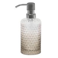 Seifenspender Melua Glas Sandfarben B/h: 7,6/12,7 Cm - Sandfarben, Basics, Glas (7,6/12,7cm) - Kleine Wolke