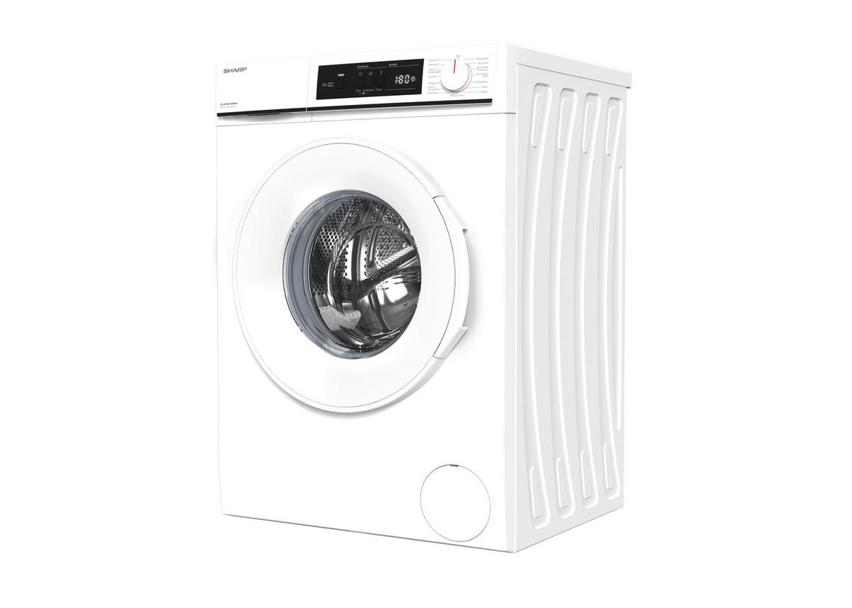 Waschmaschine Sharp Es-Nfa814wwna-De Weiss - Weiß, Basics, Kunststoff (59,7/84,5/52,7cm) - Sharp