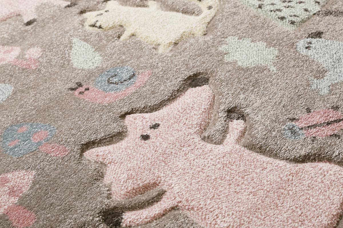 KINDERTEPPICH FOREST - Taupe, Trend, Textil (133/200cm) - Sigikid