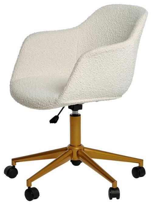 Drehstuhl Shell Worx - Goldfarben, MODERN, Kunststoff/Textil (56,5/59/78-87cm) - Livetastic