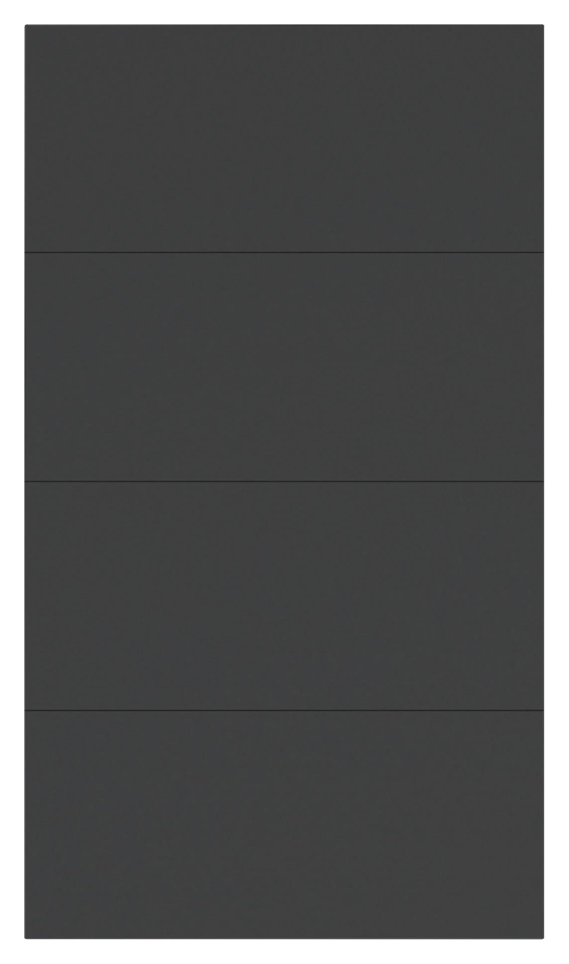 Schwebetür-Erweiterung Unit F. Normalhöhe B: 115 cm Anthrazit - Anthrazit, MODERN, Holzwerkstoff - Ondega