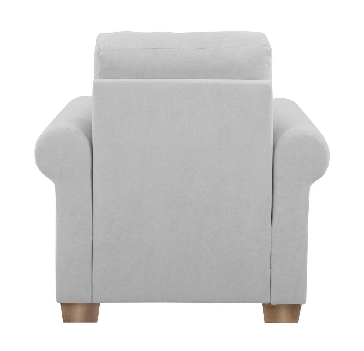 Sessel Arles, Hellgrau 20 B: 93 Cm - Buchefarben/Hellgrau, Design, Textil (93/89/82cm) - MID.YOU