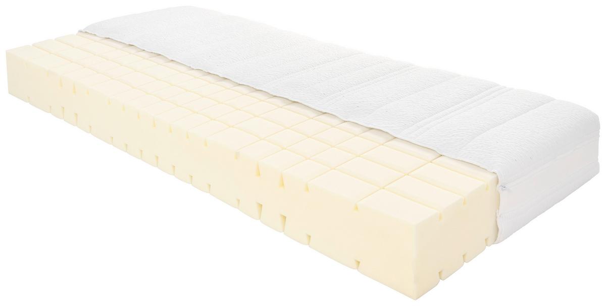 Kaltschaummatraze Matrix 90x200 cm, Extra Fest - Weiß, Textil (90/200cm) - Sembella
