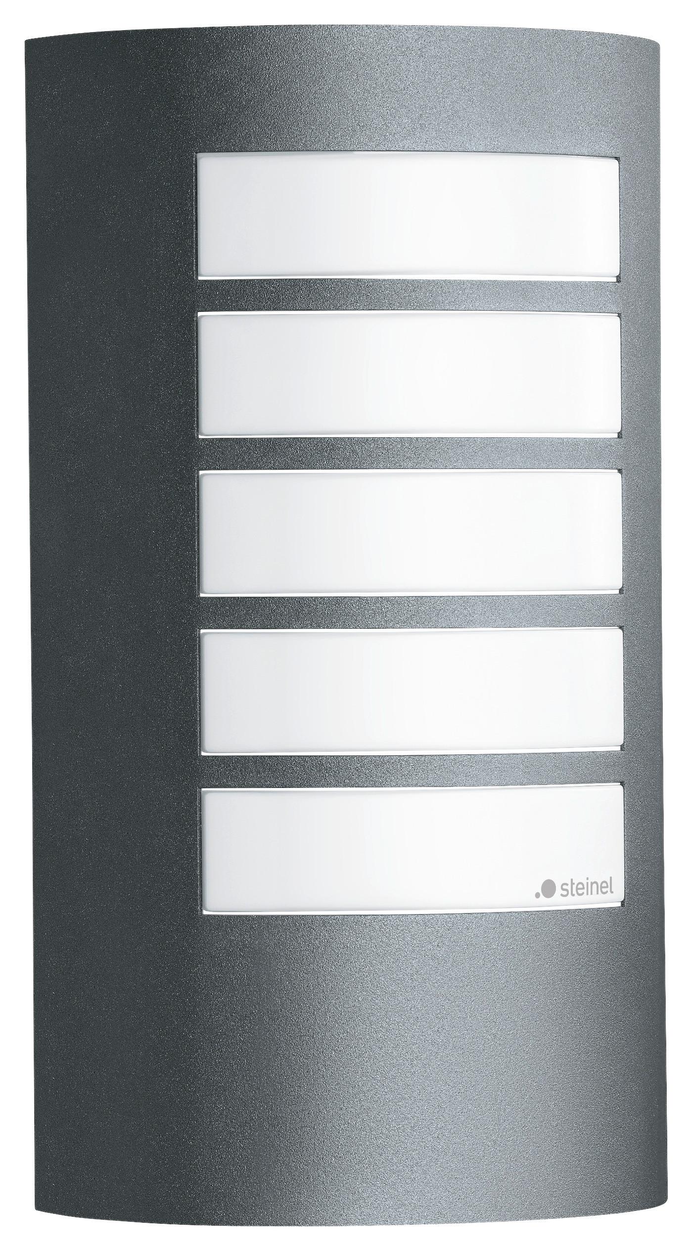 Außenwandleuchte L 12 Anthrazit - Anthrazit, Design, Kunststoff/Metall (10,8/15,5/27,2cm) - Steinel