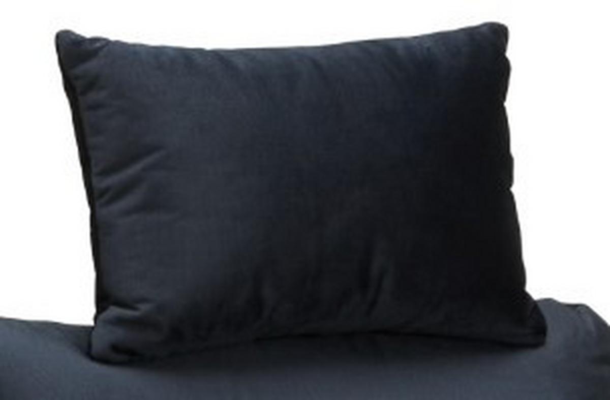 Opierka hlavy SIMONE, tmavomodrá - tmavomodrá, Modern, textil (30/47cm) - Mömax