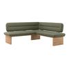 Eckbank Beluna Ii Webstoff Grün, B: 192 Cm - Eichefarben/Grün, KONVENTIONELL, Holz/Textil (192/170cm) - James Wood