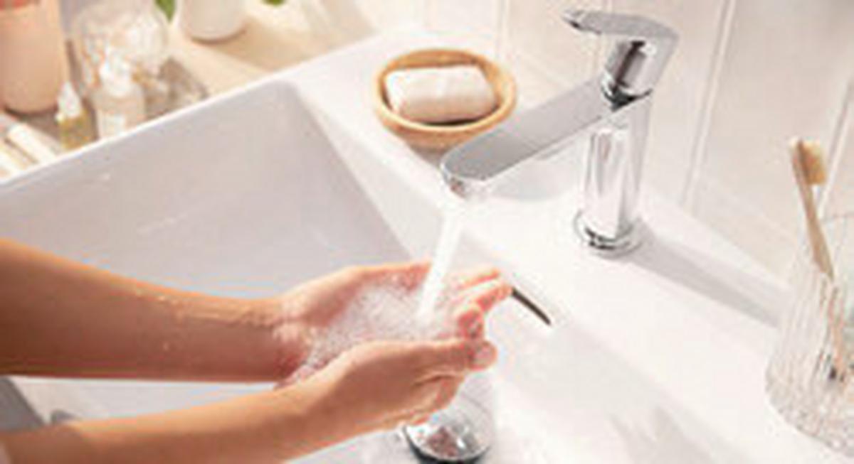 Waschtischarmatur Hg Rebris S Wtm Chrom H: 14,3 cm Flexibel - Chromfarben, Basics, Metall (5,2/14,3/14,7cm) - Hansgrohe