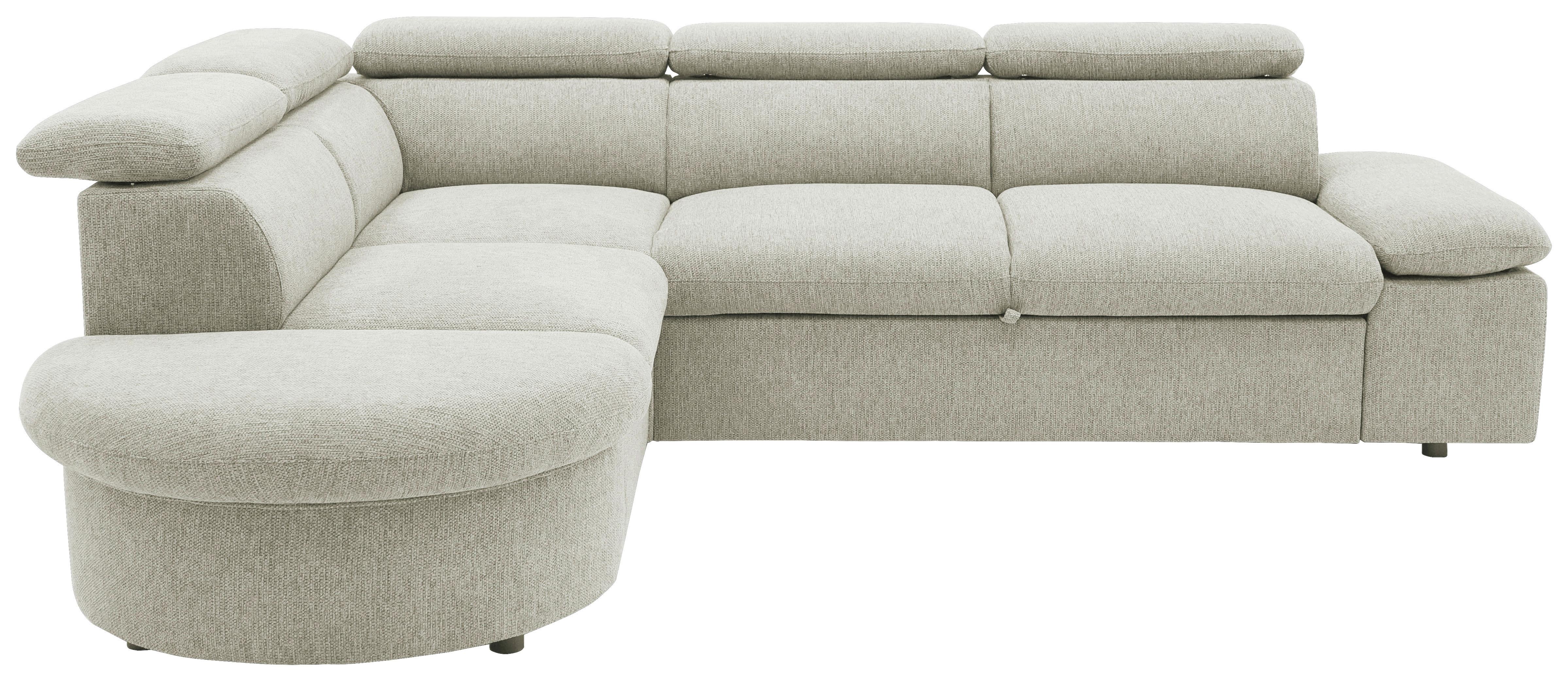 Ecksofa Firenze - Beige/Schwarz, Basics, Textil (219/265cm) - MID.YOU