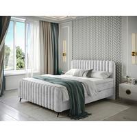 Boxbett Liam K - Hellgrau/Schwarz, MODERN, Holz/Holzwerkstoff (180/200cm) - MID.YOU