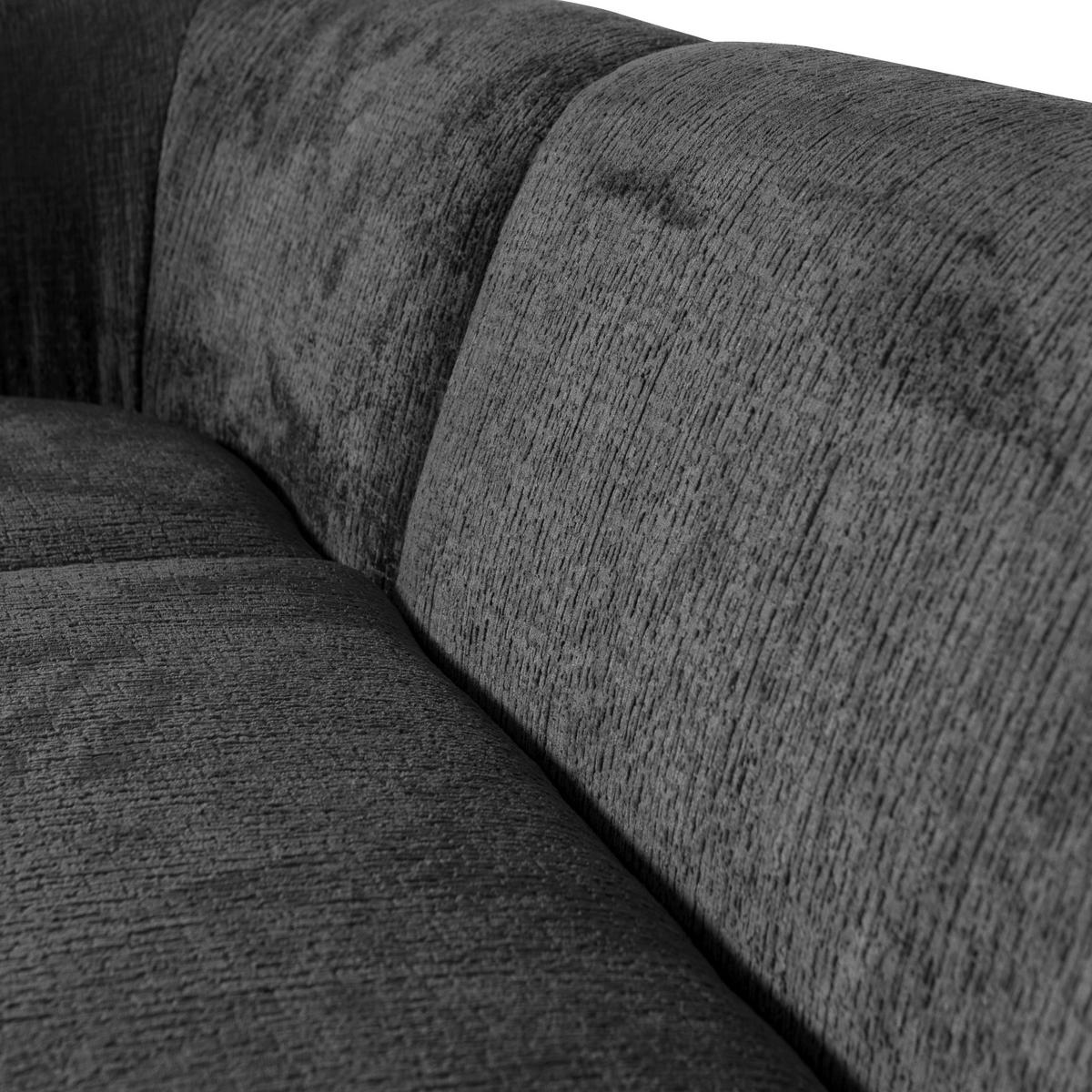 Ecksofa Sloping Anthrazit S: 225x274cm - Anthrazit, Design, Textil (225/274cm) - Livetastic