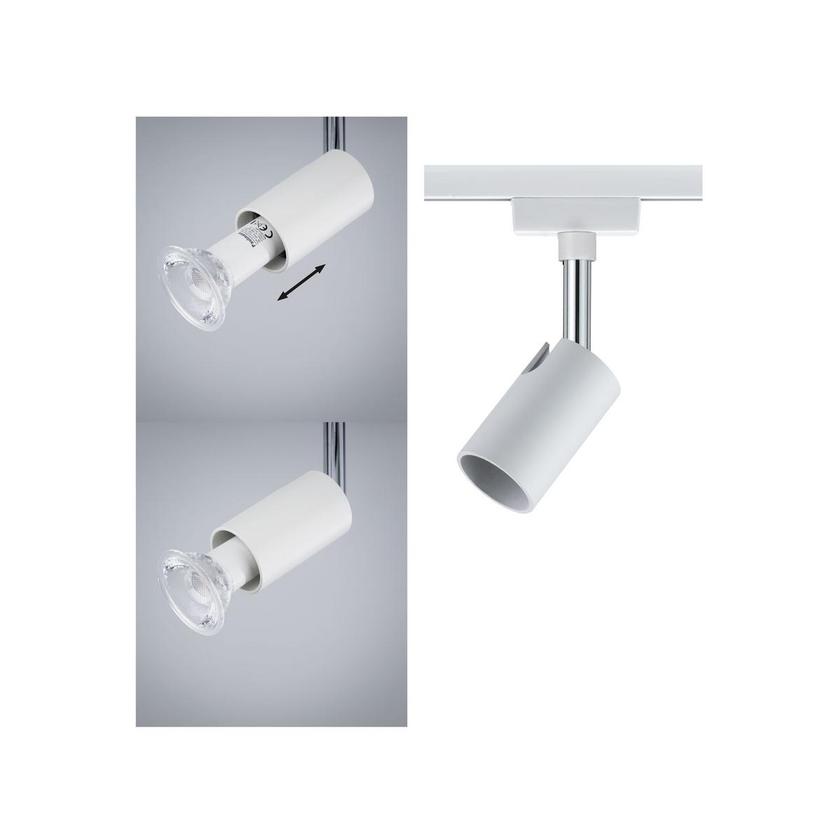 Schienensystem Urail Strahler 95330 LED-Spotkopf Schwenkbar - Weiß, Design, Metall (5,8/11/6,6cm) - Paulmann