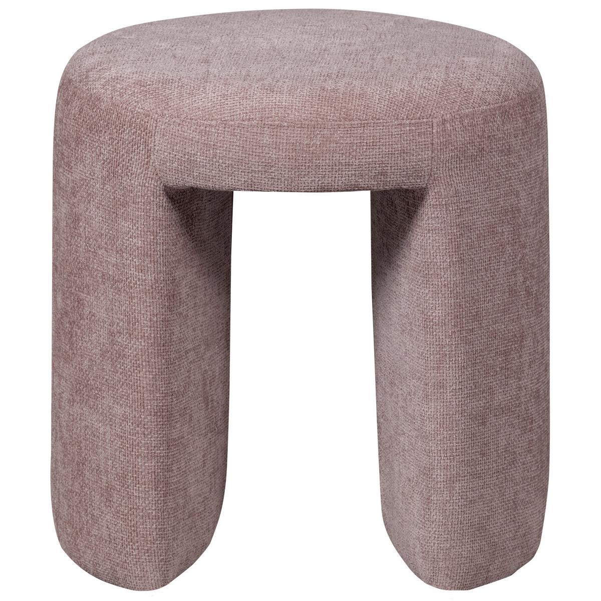 Hocker Charlie Rosa B: 45cm - Rosa, Design, Textil (45/47/45cm) - Livetastic
