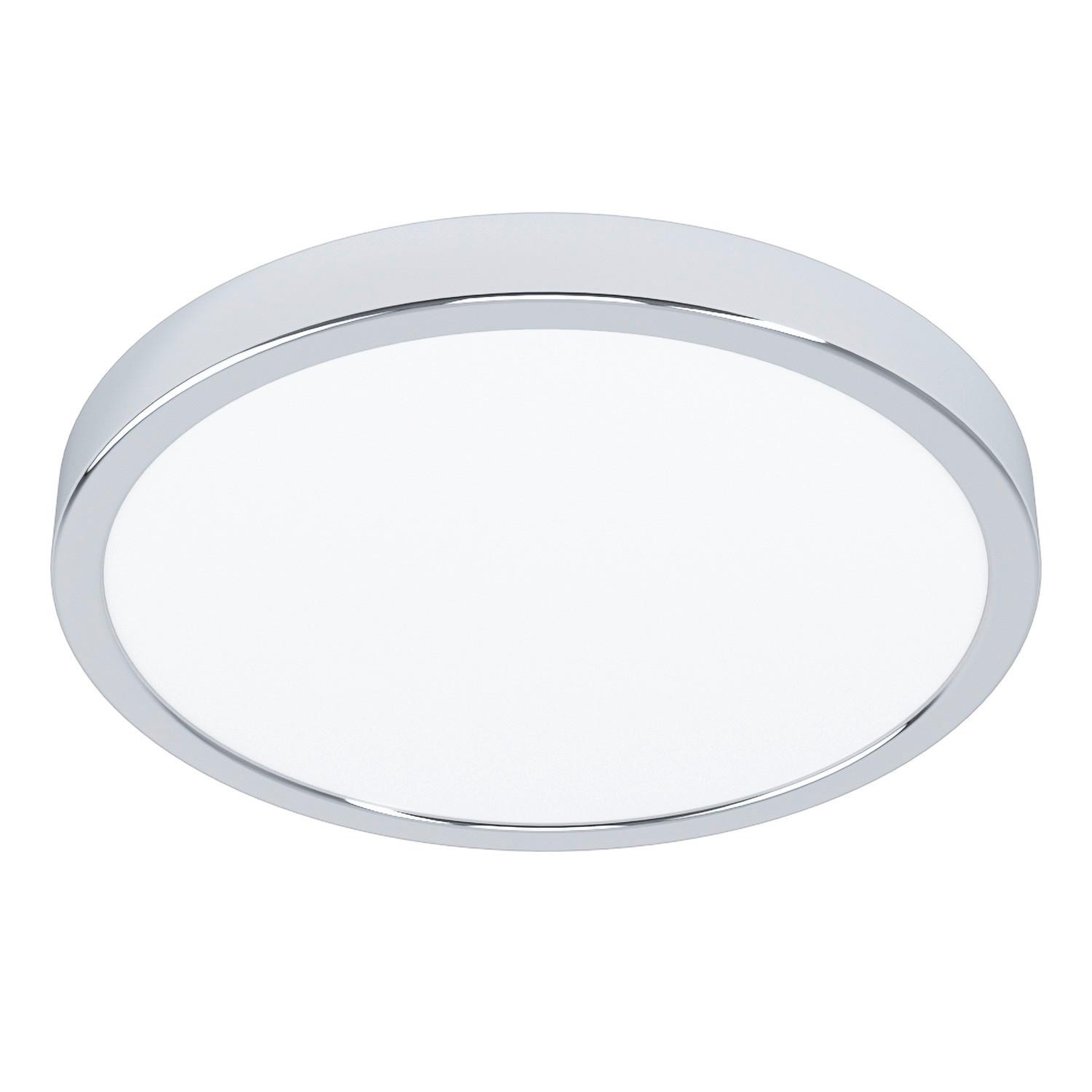 Badezimmer-deckenleuchte 30892*fueva 5 - Chromfarben/Weiß, KONVENTIONELL, Kunststoff/Metall (28,5/2,8cm) - Eglo