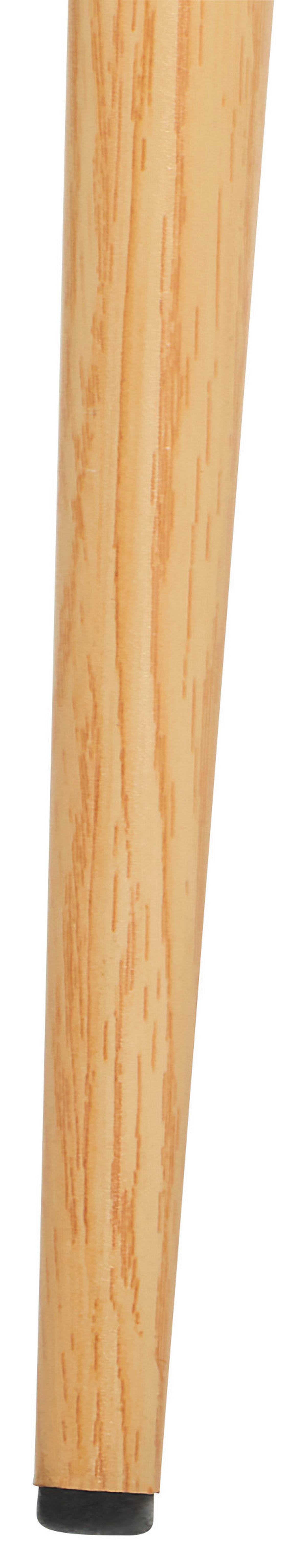 Armlehnstuhl Lara Eichenfarben/beige Gepolstert - Eichefarben/Beige, KONVENTIONELL, Holz/Textil (56,5/80/58cm) - Livetastic