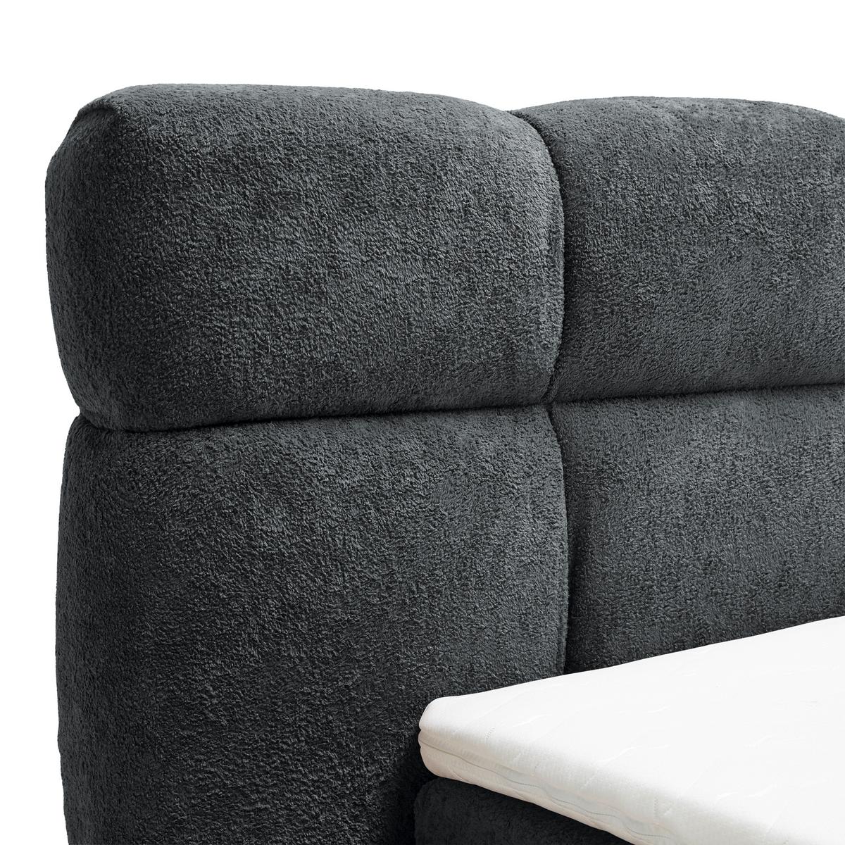 Čalúnená posteľ MONTE 120x200, čierna - čierna, Konventionell, textil/plast (120/200cm) - Based