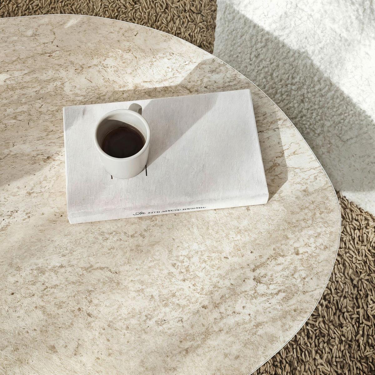 COUCHTISCH Travertine B: 100cm - Beige, MODERN, Holzwerkstoff (100/35/60cm)