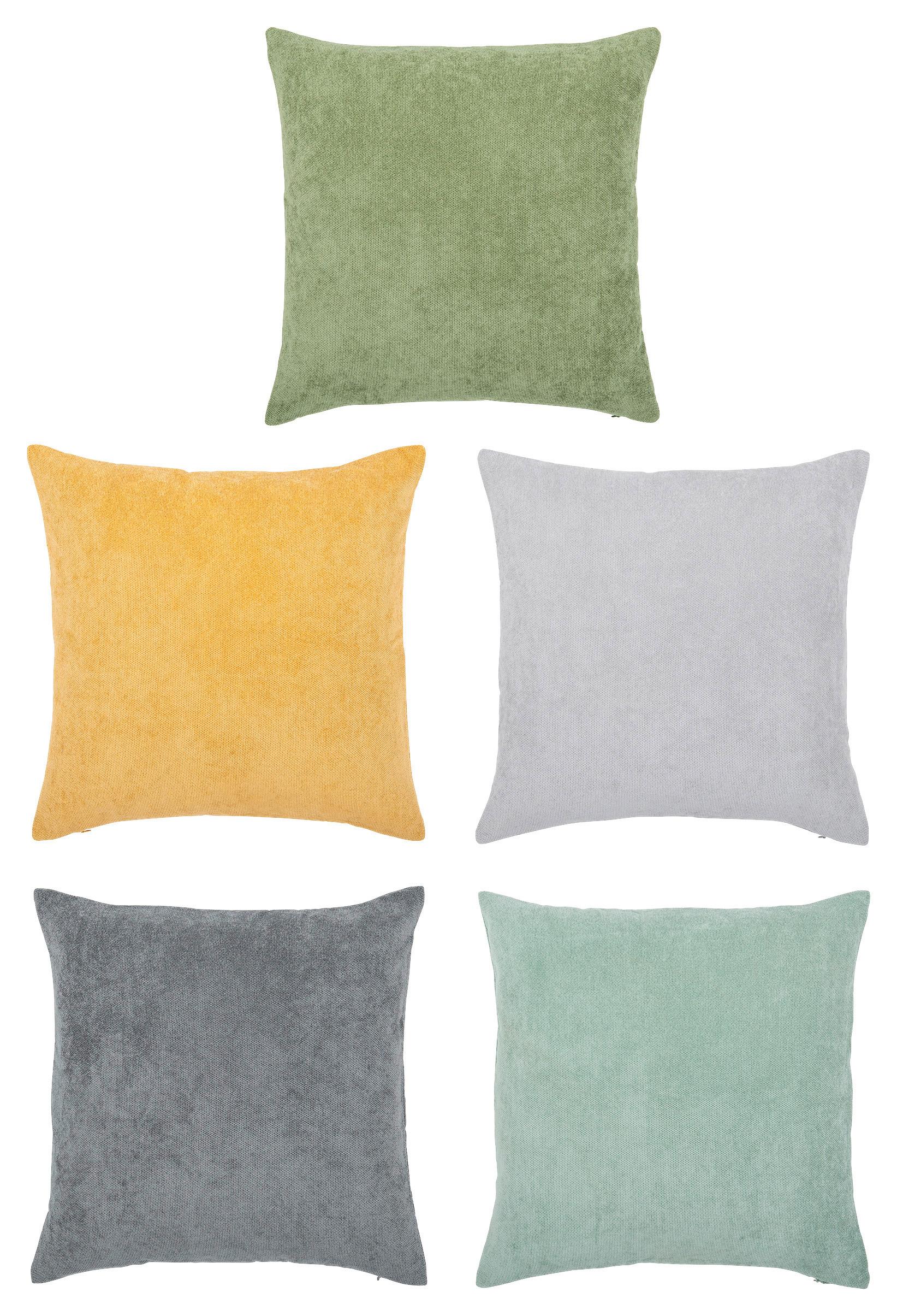 Zierkissen Campino 45x45 Cm Polyester Anthrazit Mit Zipp - Anthrazit, MODERN, Textil (45/45cm) - Luca Bessoni