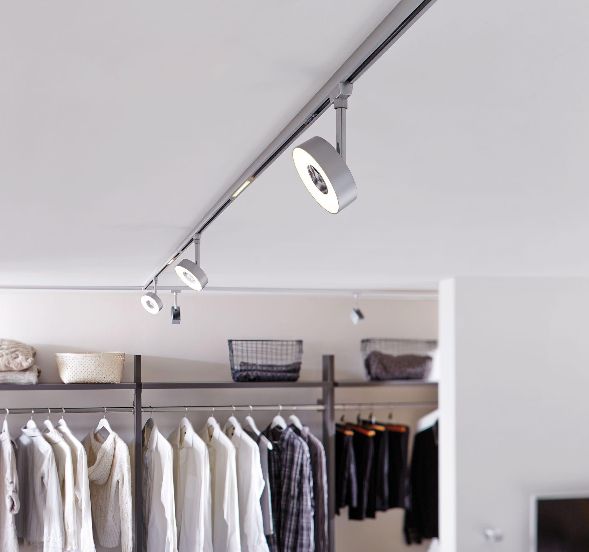 Schienensystem Urail Strahler 95271 LED-Spotkopf Schwenkbar - Chromfarben, Basics, Kunststoff/Metall (9,8/14,7/5cm) - Paulmann