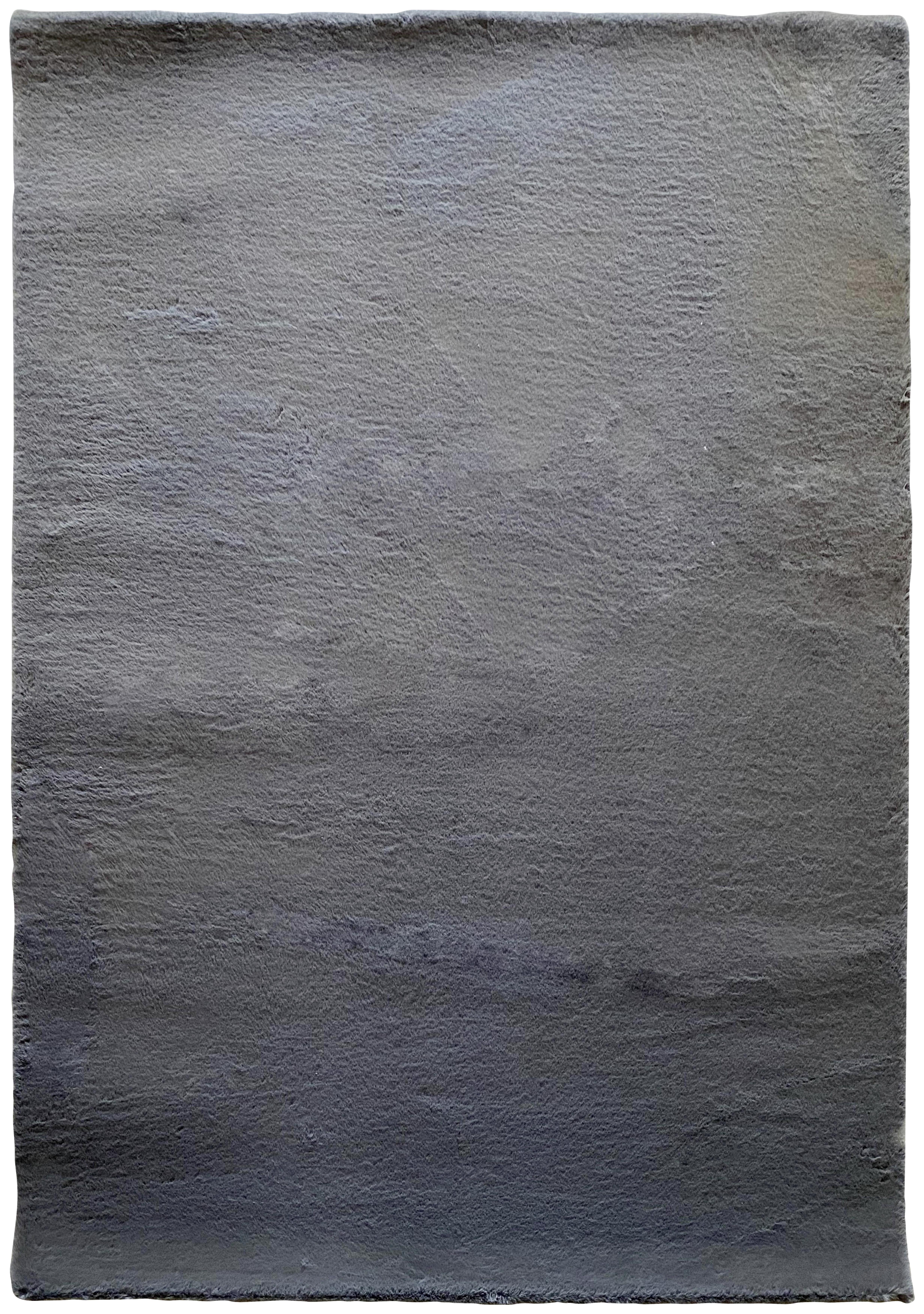 Fellteppich Margarete Dunkelgrau 160x220 cm - Dunkelgrau, MODERN, Textil (160/220cm) - Luca Bessoni