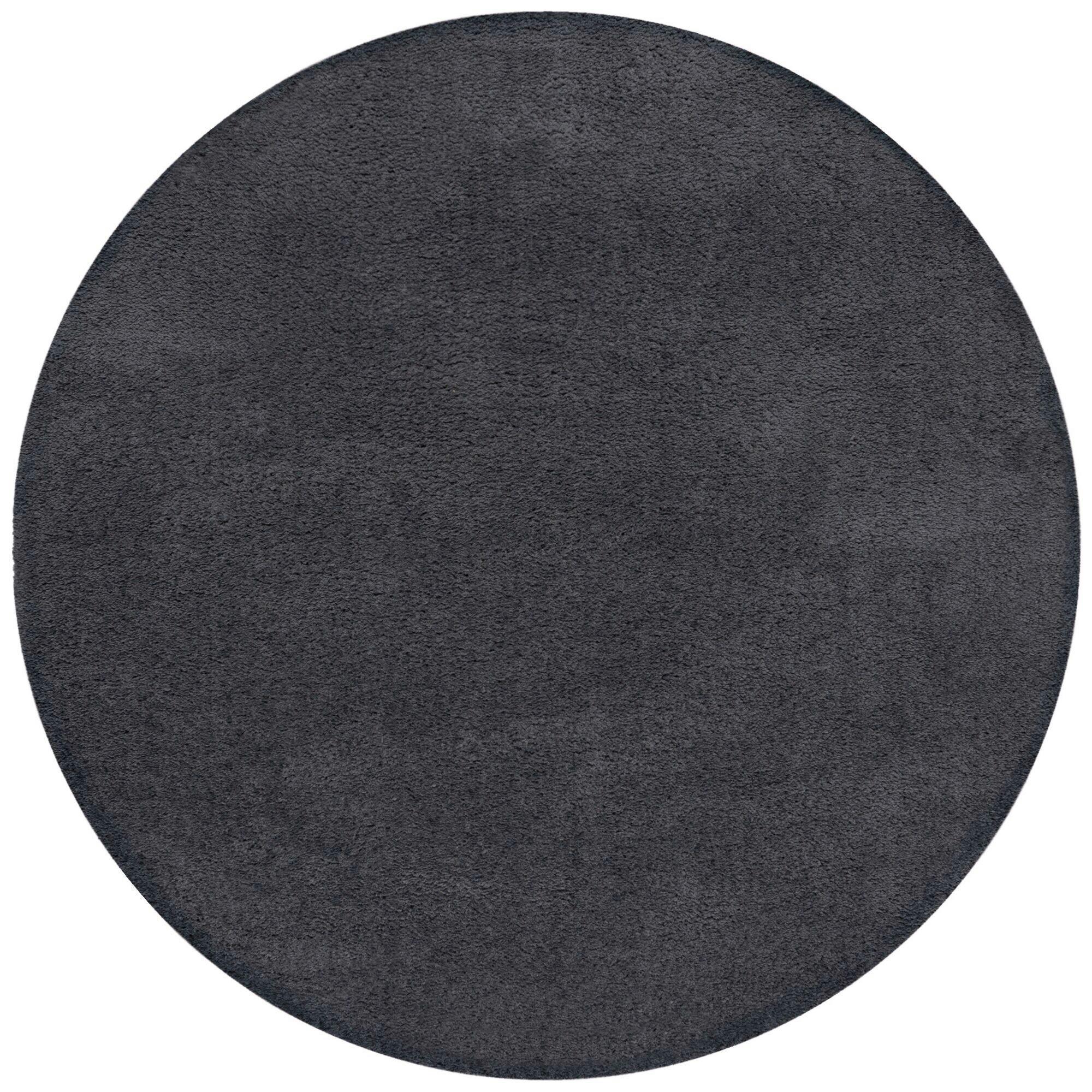 Shaggy Waschbar Grau 133x133 - Grau, Basics, Textil (133cm)