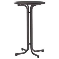 Gartentisch Klappbar Holzwerkstoff/Metall ⌀ 70 cm - Grau, MODERN, Holzwerkstoff/Metall (70/70/112cm) - Sieger