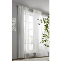 HOTOVÝ ZÁVES LEO TRANSPARENT 2 KS -AKT- - biela, Konventionell, textil (140/255cm) - Premium Living