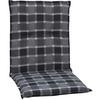 Niederlehner Auflage 4er-Set Belgrad 100x50x6cm Bunt - Anthrazit/Schwarz, Basics, Textil (100/50/6cm) - Gardenson