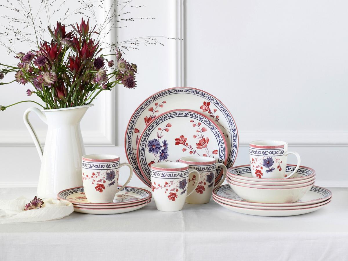 Kombiservice Cottage Multicolor 16--Teilig - Multicolor, Basics, Keramik - Creatable