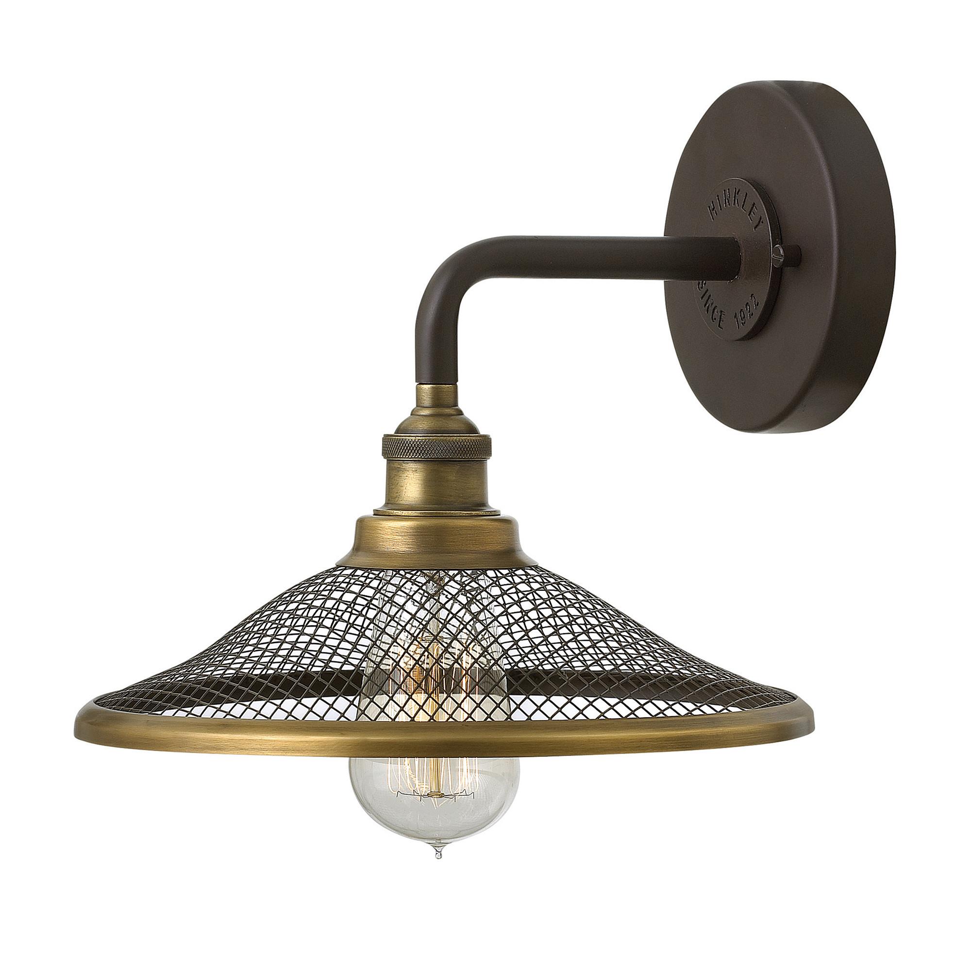 Wandleuchte Rigby 1-Flammig Bronzefarben - Bronzefarben, LIFESTYLE, Metall (25,4/25,4/21,6cm) - Elstead Lighting