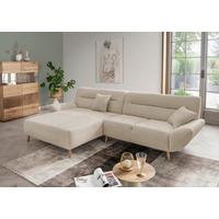 Ecksofa Drago, Beige S: 166x290 cm - Wildeiche/Beige, KONVENTIONELL, Textil (166/290cm) - MID.YOU