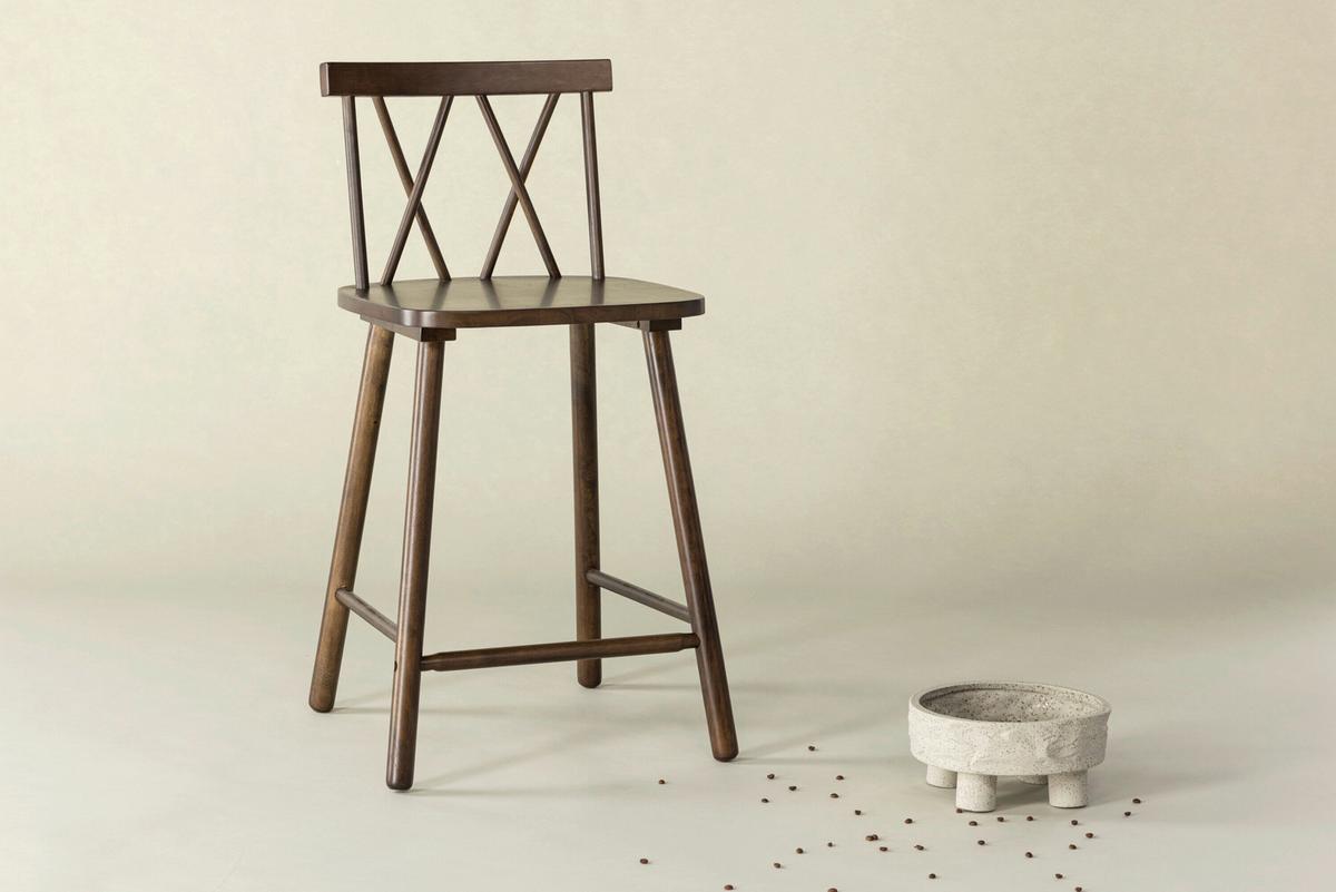 STUHL Mollöström, Mokka B: 43 cm - Mokka, MODERN, Holz (43/90/44cm) - Livetastic