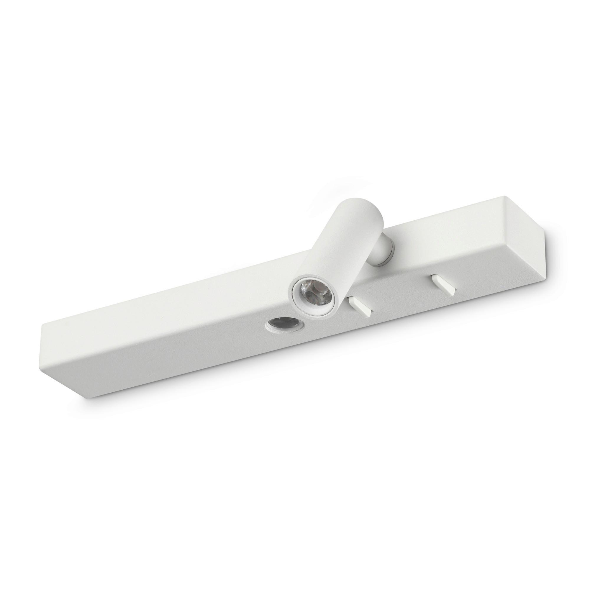Led-wandleuchte Bianco Weiß B: 6 Cm - Weiß, Basics, Metall (22/6/6,5cm) - Ideal Lux