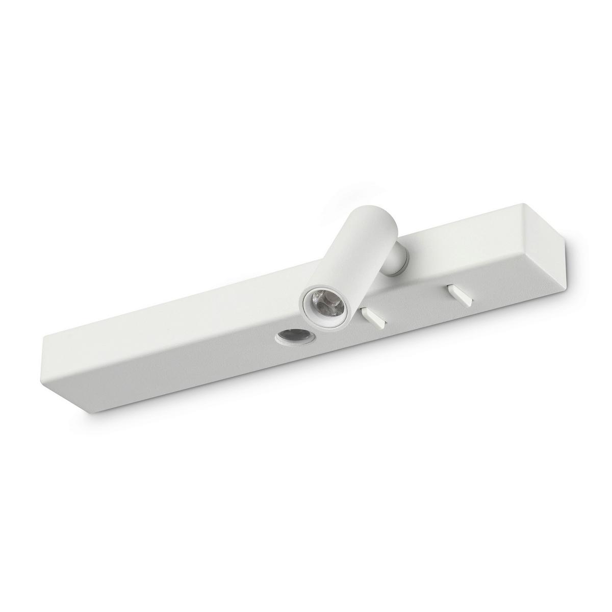 Led-wandleuchte Bianco Weiß B: 6 Cm - Weiß, Basics, Metall (22/6/6,5cm) - Ideal Lux