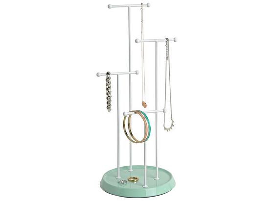 Stojan Na Šperky Lisa - biela/mätovozelená, Moderný, kov (17,5/41cm) - Mömax modern living Stojan Na Šperky Lisa - biela/mätovozelená, Moderný, kov (17,5/41cm) - Mömax modern living