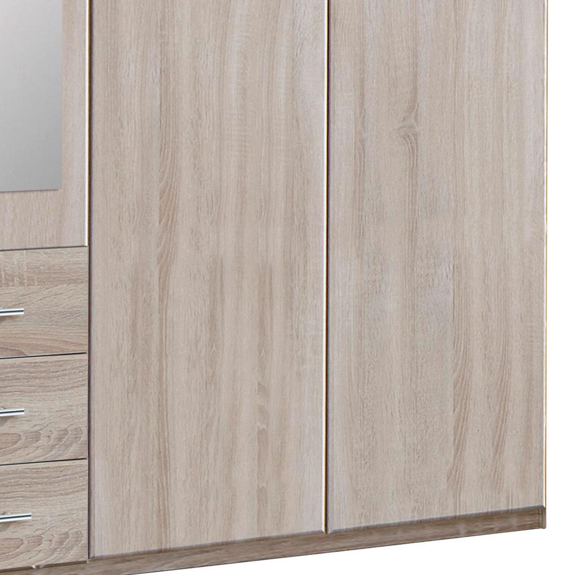 Nyílóajtó Szekrény Ben 225/210 Cm - tölgyfa, Konventionell, faalapú anyag/Üveg (225/210/58cm) - MID.YOU